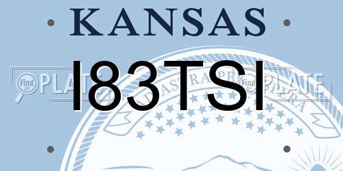 I83TSI Kansas License Plate