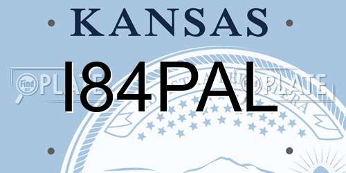 I84PAL Kansas License Plate
