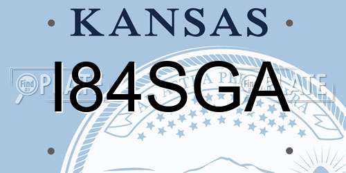 I84SGA Kansas License Plate