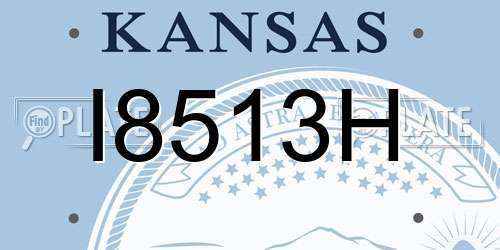 I8513H Kansas License Plate