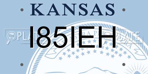 I85IEH Kansas License Plate