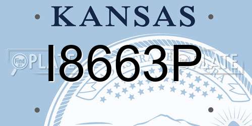 I8663P Kansas License Plate