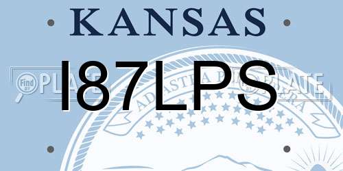 I87LPS Kansas License Plate