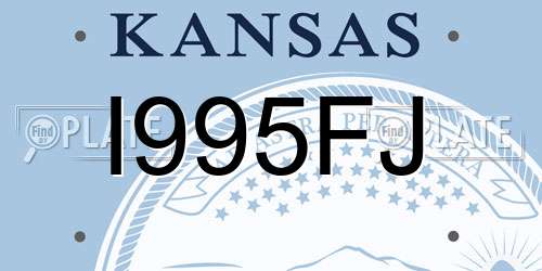 I995FJ Kansas License Plate