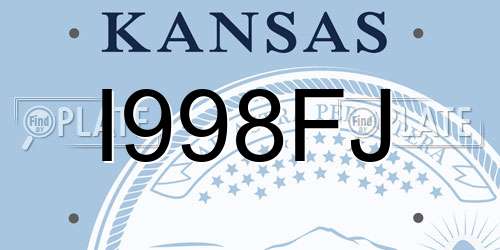 I998FJ Kansas License Plate