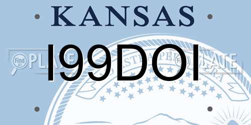 I99DOI Kansas License Plate