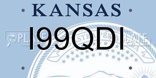 I99QDI Kansas License Plate