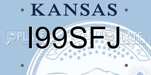 I99SFJ Kansas License Plate