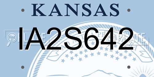 IA2S642 Kansas License Plate