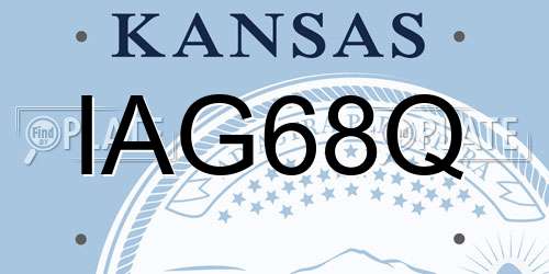 IAG68Q Kansas License Plate