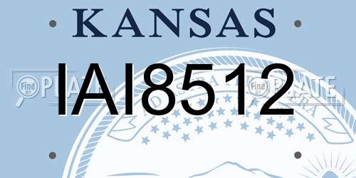 IAI8512 Kansas License Plate