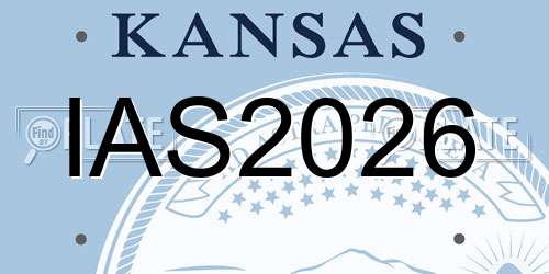 IAS2026 Kansas License Plate