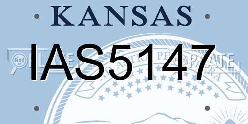 IAS5147 Kansas License Plate