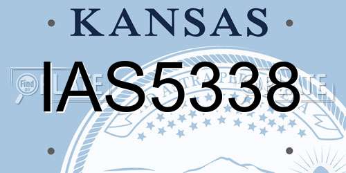 IAS5338 Kansas License Plate