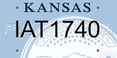 IAT1740 Kansas License Plate