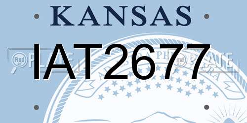 IAT2677 Kansas License Plate
