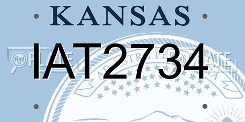IAT2734 Kansas License Plate