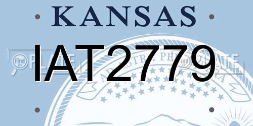 IAT2779 Kansas License Plate
