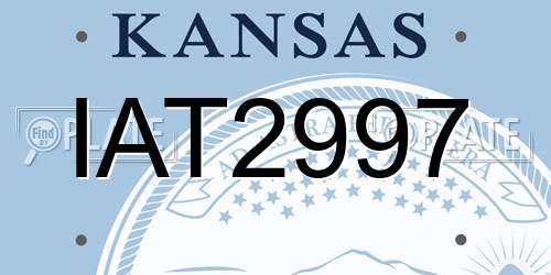 IAT2997 Kansas License Plate