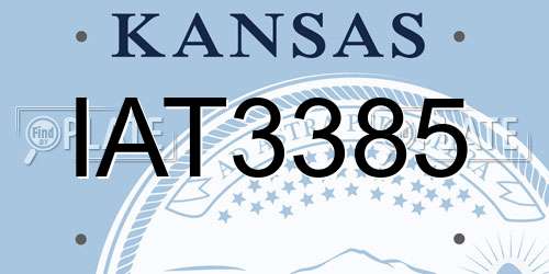 IAT3385 Kansas License Plate