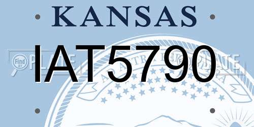IAT5790 Kansas License Plate