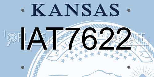 IAT7622 Kansas License Plate