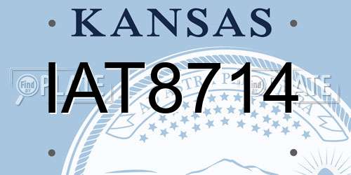 IAT8714 Kansas License Plate