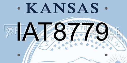 IAT8779 Kansas License Plate