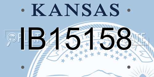 IB15158 Kansas License Plate