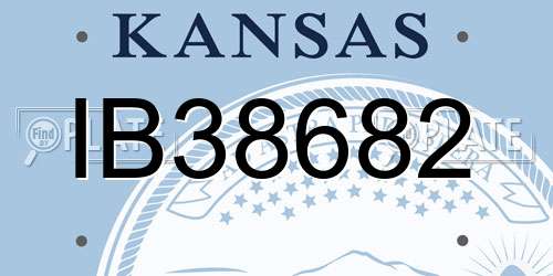 IB38682 Kansas License Plate