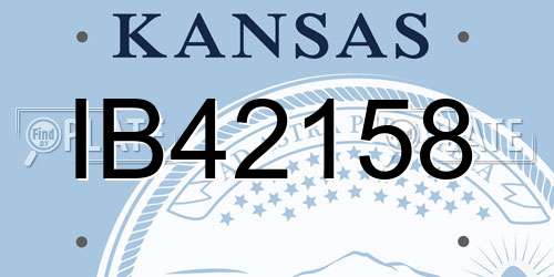 IB42158 Kansas License Plate