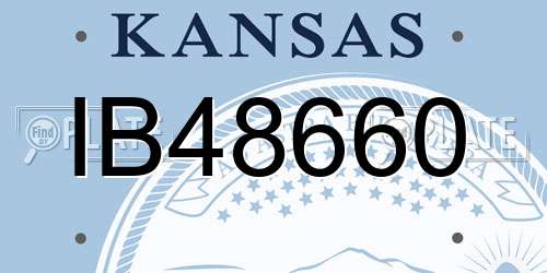 IB48660 Kansas License Plate