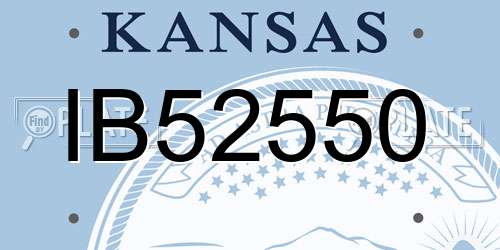 IB52550 Kansas License Plate