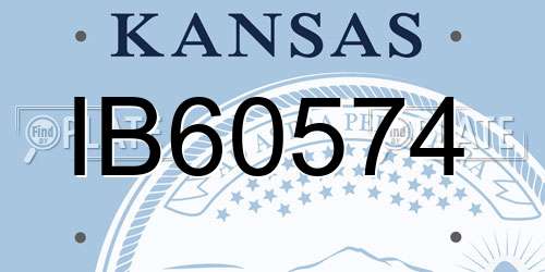 IB60574 Kansas License Plate