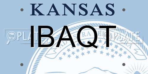 IBAQT Kansas License Plate