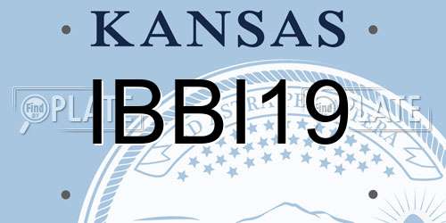 IBBI19 Kansas License Plate