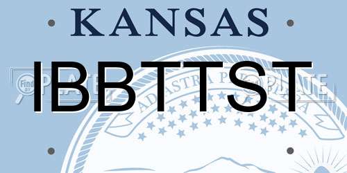 IBBTTST Kansas License Plate
