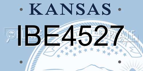 IBE4527 Kansas License Plate
