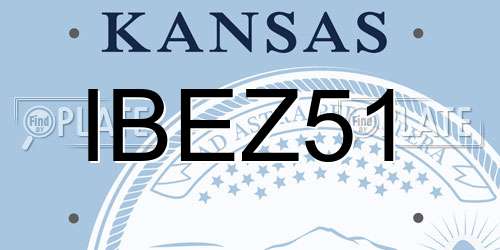 IBEZ51 Kansas License Plate