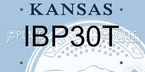 IBP30T Kansas License Plate