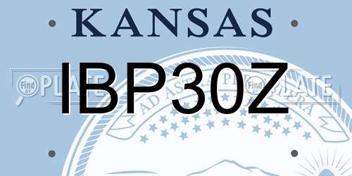 IBP30Z Kansas License Plate