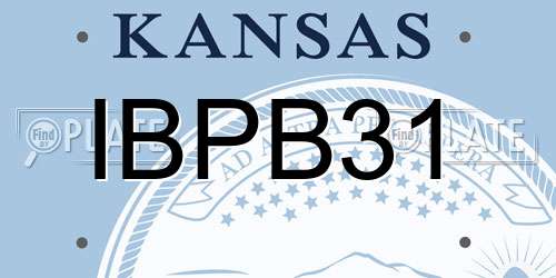 IBPB31 Kansas License Plate