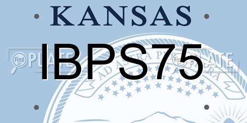 IBPS75 Kansas License Plate
