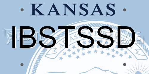 IBSTSSD Kansas License Plate