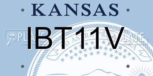 IBT11V Kansas License Plate