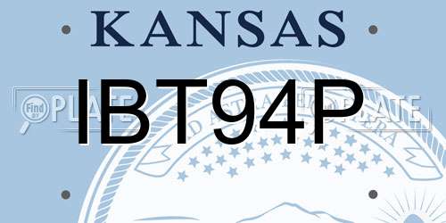 IBT94P Kansas License Plate