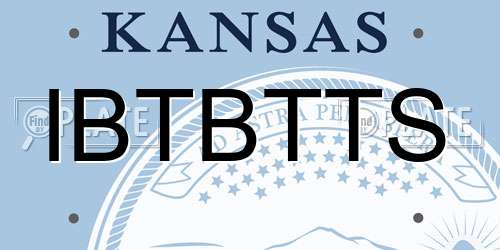 IBTBTTS Kansas License Plate