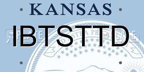 IBTSTTD Kansas License Plate