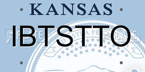 IBTSTTO Kansas License Plate