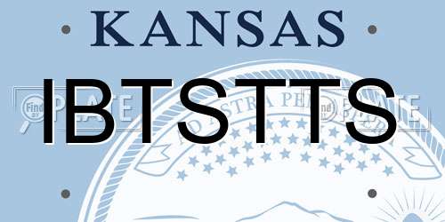IBTSTTS Kansas License Plate